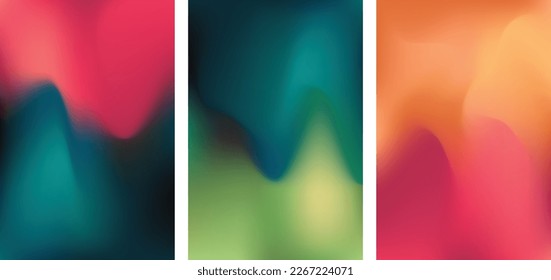 Vibrant Gradient Background. Blurred Color Wave. Vector EPS for design as banner, ads, and presentation concept.