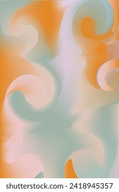 Fondo de degradado vibrante. Ola de color borrosa.