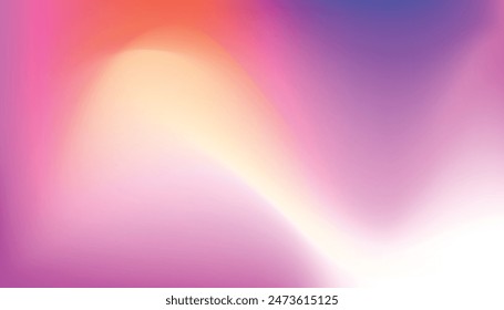 Vibrant Gradient Background. Blurred Color Wave