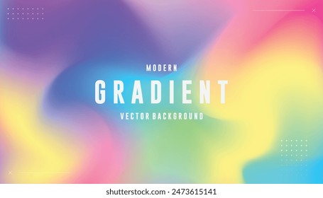 Vibrant Gradient Background. Blurred Color Wave