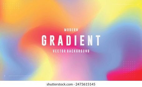 Vibrant Gradient Background. Blurred Color Wave