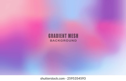 Vibrant Gradient Background. Blurred Color Wave. Vector EPS.
