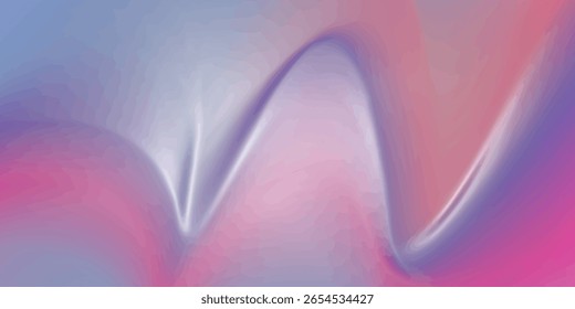 Vibrant Gradient Background. Blurred Color Wave. Vector EPS.