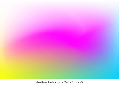 Vibrant Gradient Background With Bright Pink, Yellow, and Blue Tones. soft gradiegt design background