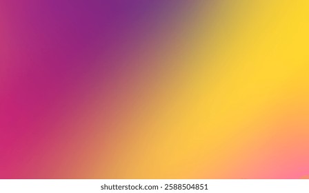 Vibrant gradient background with a captivating blend of fuchsia, purple, orange, and golden hues showcasing smooth color transitions and a modern aesthetic for versatile design applications