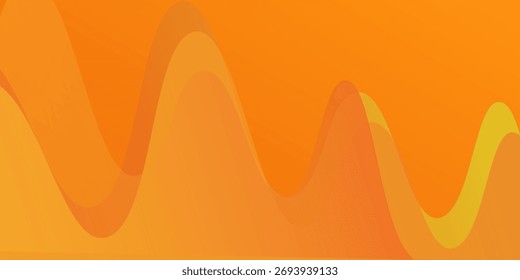 Um fundo de gradiente vibrante apresenta uma combinação de laranja moderno 