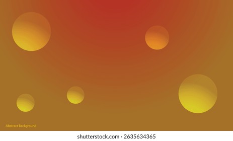 Vibrant Gradient Background with Floating Circles