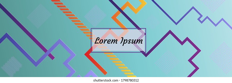 vibrant gradient background. Modern trendy poster with geometric shapes