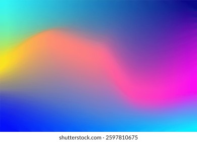 Vibrant Gradient Background in Multicolor Hues with a Smooth Blend Effect blue, pink, and yellow.
