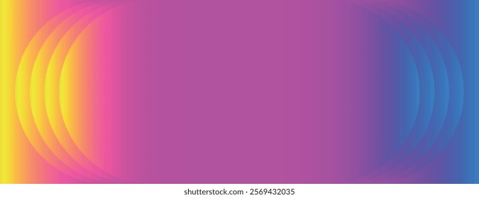 Vibrant gradient background with pink and yellow hues. The background features a smooth texture blending pink and yellow colors seamlessly. Minimal abstract gradient graphic vector background 