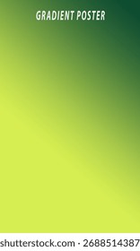 Un fondo degradado vibrante con tonos de verde y amarillo perfecto para añadir un toque de naturaleza y frescura a cualquier diseño