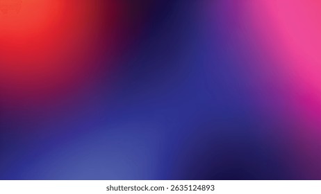 A vibrant gradient background with smooth blend of red, blue, and pink colors, creating modern and dynamic abstract design for creative projects