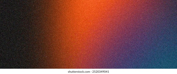 A vibrant gradient background with a smooth transition from bright orange to deep purple.