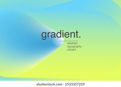 Fundo de gradiente vibrante com transição suave de cores amarelo e verde fazer incrível
