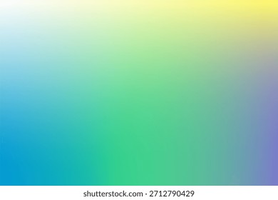 Fundo De Gradiente Vibrante Com Mistura Suave De Tons De Azul, Verde, Amarelo E Roxo.  Ideal para designs digitais, apresentações e projetos criativos que precisam de um cenário calmo, moderno e abstrato