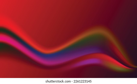 Vibrant Gradient Background Textured. Blurred Color Wave. Gradient Mesh Colorful Background. Vector Illustration