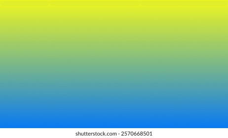 A vibrant gradient background transitioning from bright yellow at the top to bold blue at the bottom, resembling a sunny sky meeting the ocean.