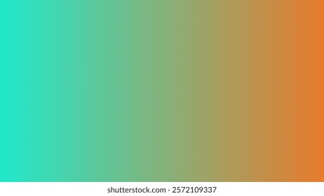 a vibrant gradient background transitioning from a cool, refreshing turquoise to a warm, earthy orange.