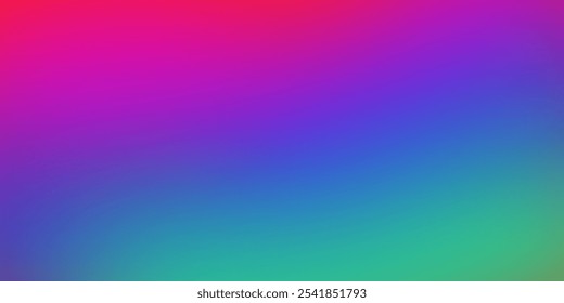 A vibrant gradient background transitioning from pink to purple, blue, and green, creating a visually appealing effect. Vector illustration