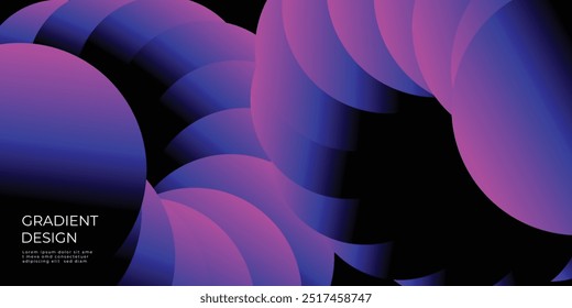 Vetor de fundo de gradiente vibrante. Abstrato moderno design papel de parede moderno para landing page, capas, folhetos, folhetos, apresentações, banner. Ilustração vetorial.