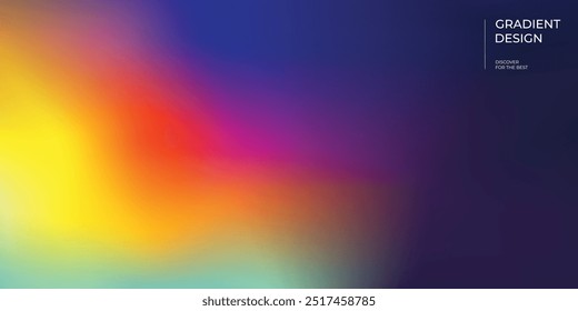 Vibrant gradient background vector. Abstract trendy modern design wallpaper for landing page, covers, Brochures, flyers, Presentations, Banner. Vector illustration.