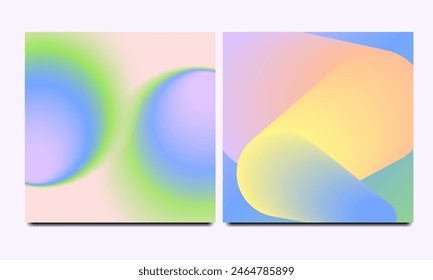 Vibrant gradient banners for versatile usage, brochures, branding, posters, social media, web, sale flyers
