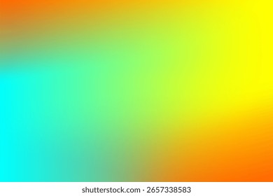 Mezcla vibrante de degradado de tonos azules, verdes, amarillos y naranjas. Ideal para diseños creativos.