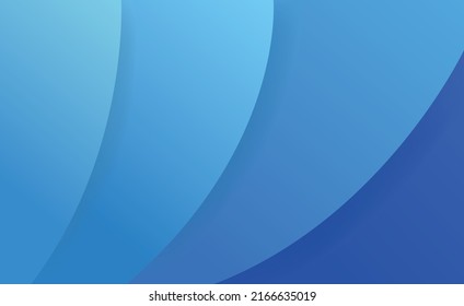 Vibrant Gradient Blue Abstract Background Sky Space Decorative Backdrop Poster Banner Flyer Cover Minimal Shape Graphic Concept Style Vector Wallpaper