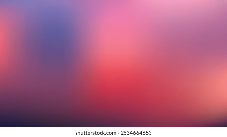 Um fundo de desfoque de gradiente vibrante infundido com ruído granulado cromático, ideal para aplicações de design coloridas.