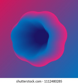 Vibrant Gradient Blur Neon Abstract Background. Vector