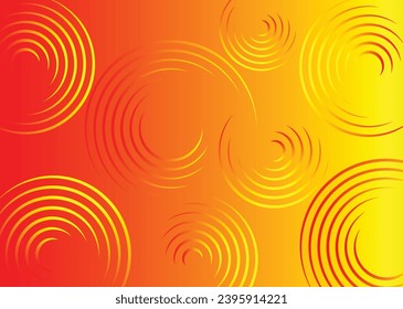 Vibrant Gradient Color Circle Background Design 