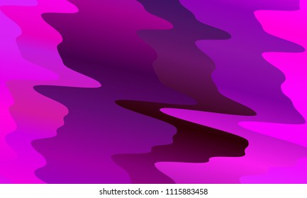 Vibrant gradient. Colorful geometric background. Wavy pattern. Fluid shapes composition. Minimal design. Vector illustration