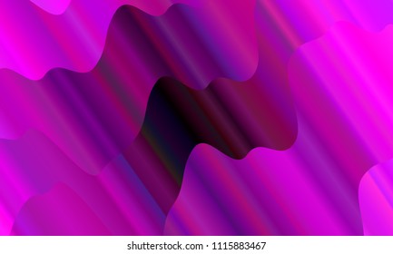 Vibrant gradient. Colorful geometric background. Wavy pattern. Fluid shapes composition. Minimal design. Vector illustration