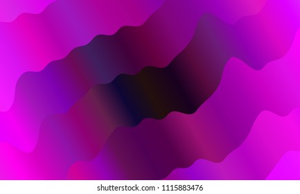Vibrant gradient. Colorful geometric background. Wavy pattern. Fluid shapes composition. Minimal design. Vector illustration
