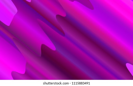 Vibrant gradient. Colorful geometric background. Wavy pattern. Fluid shapes composition. Minimal design. Vector illustration