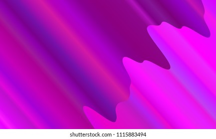 Vibrant gradient. Colorful geometric background. Wavy pattern. Fluid shapes composition. Minimal design. Vector illustration