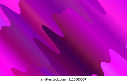 Vibrant gradient. Colorful geometric background. Wavy pattern. Fluid shapes composition. Minimal design. Vector illustration