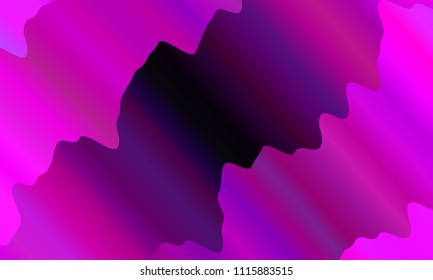 Vibrant gradient. Colorful geometric background. Wavy pattern. Fluid shapes composition. Minimal design. Vector illustration