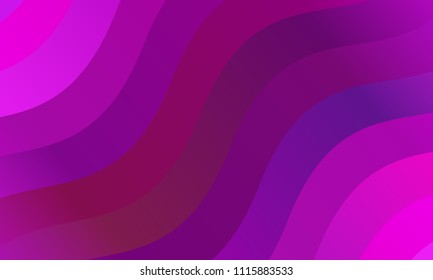 Vibrant gradient. Colorful geometric background. Wavy pattern. Fluid shapes composition. Minimal design. Vector illustration