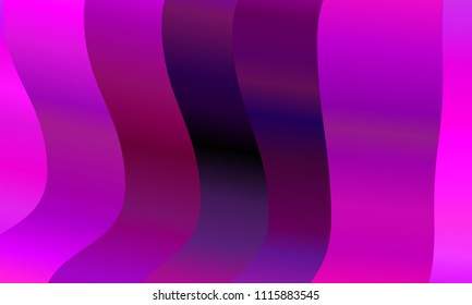 Vibrant gradient. Colorful geometric background. Wavy pattern. Fluid shapes composition. Minimal design. Vector illustration