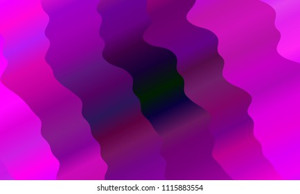 Vibrant gradient. Colorful geometric background. Wavy pattern. Fluid shapes composition. Minimal design. Vector illustration