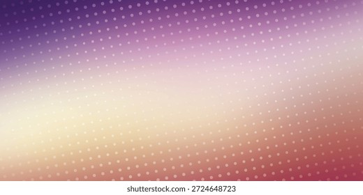 Fondo vibrante de los puntos del gradiente en tonos púrpuras al melocotón, modelo colorido Abstractas para el diseño