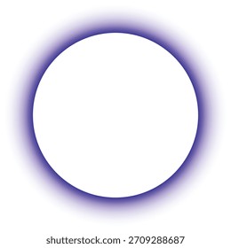 Anillo concéntrico púrpura y azul brillante degradado vibrante en el campo oscuro