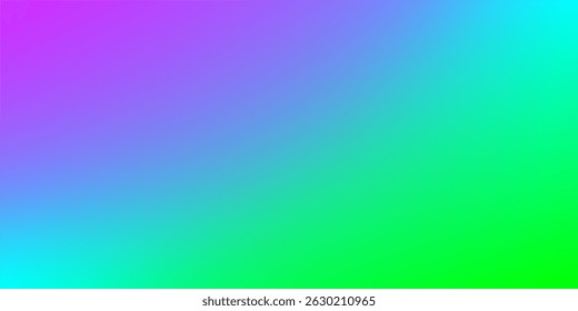 Gradiente vibrante con Colores verdes, azules, morados y rosados. fondo de Vector eps. simple, elegante, de moda.