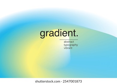 Vibrant Gradient green and yellow Background with Smooth Transition of Colors white spase blur