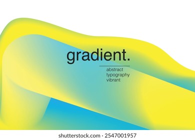 Fondo verde y amarillo degradado vibrante con la transición suave del desenfoque de los Colores