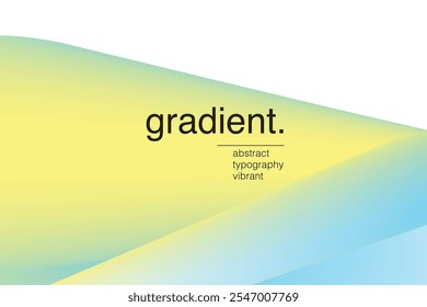 Vibrant Gradient green and yellow Background with Smooth Transition of Colors cool spase blue