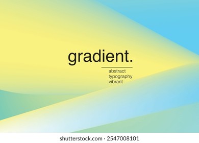 Vibrant Gradient green and yellow Background with Smooth Transition of Colors blue cool spase