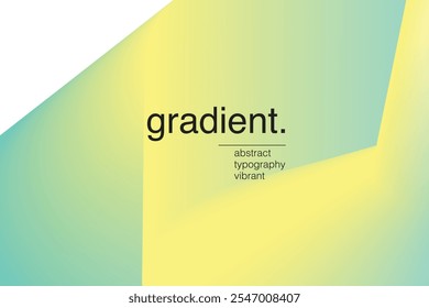 Vibrant Gradient green and yellow Background with Smooth Transition of Colors white spase cool 