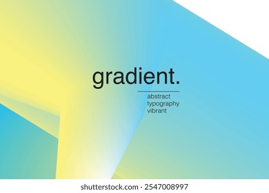 Vibrant Gradient green and yellow Background with Smooth Transition of Colors whie space and cool